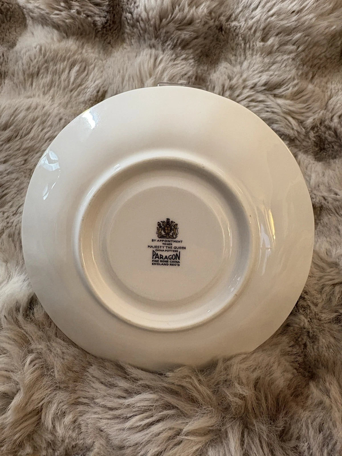 Paragon Floral Teacup & Saucer Fine Bone China England Gold Trim Vintage- Pings