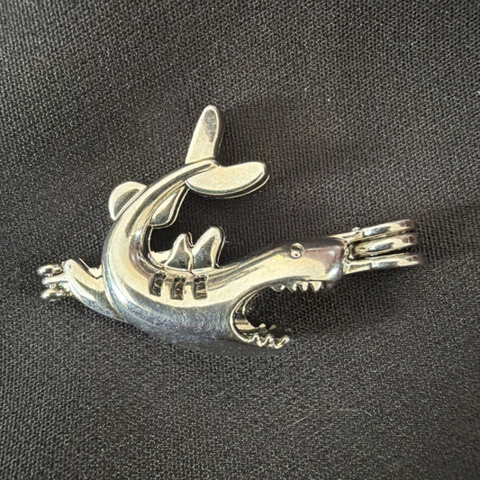 Shark Necklace Charm – Cage Pendant