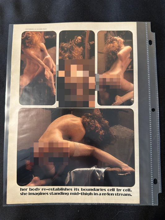 Vintage Playboy Magazine Single Page Glamour Lingerie Photo Art Clipping