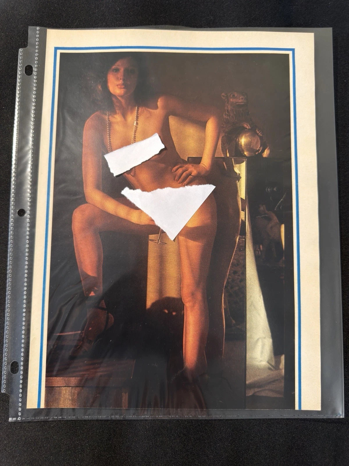 Vintage 1970s Playboy Full-Page Glamour Portrait