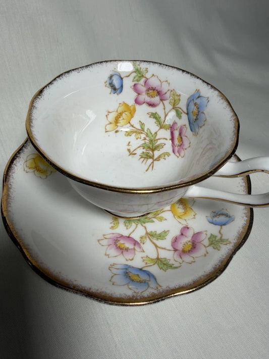 Royal Albert Anemone Tea Cup And Saucer - Pings