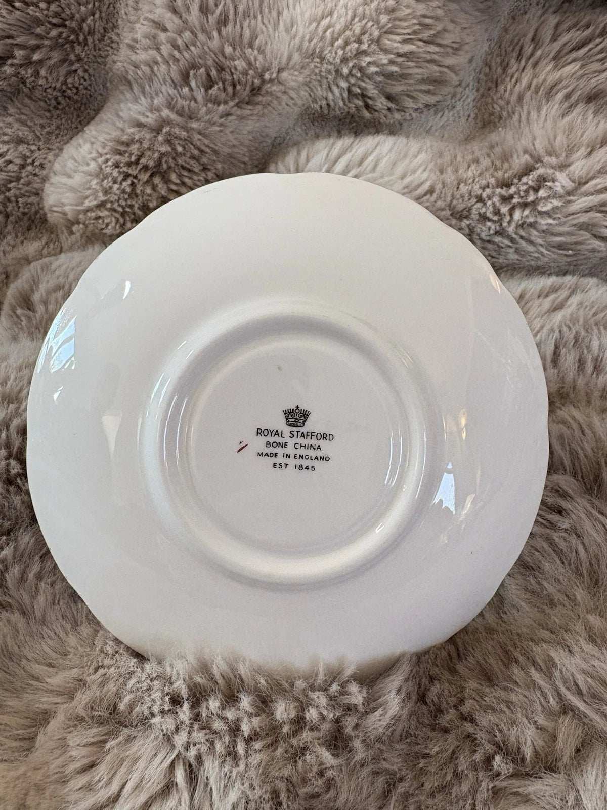 Royal Stafford Bone China Teacup & Saucer - English - Pings