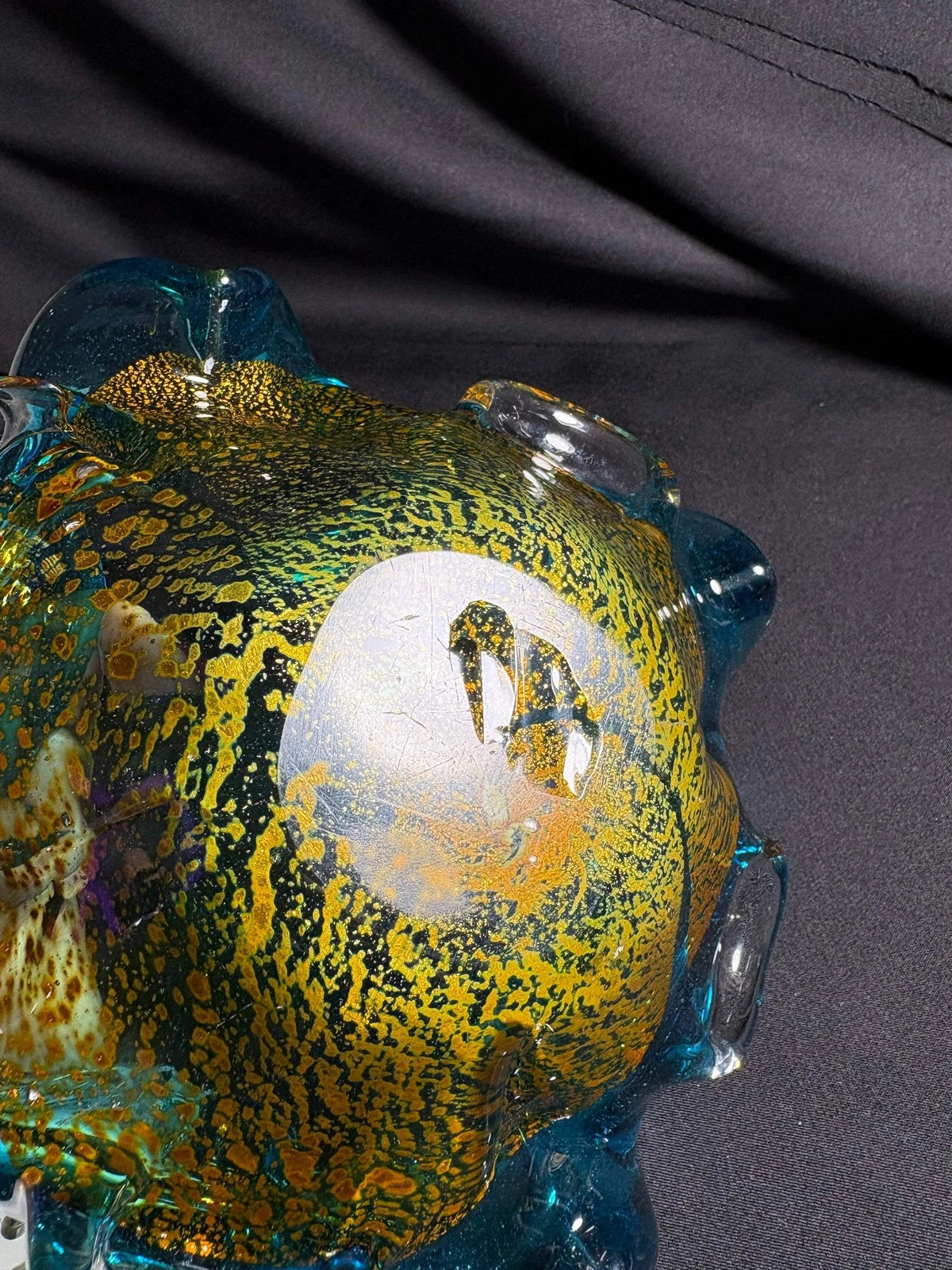 Murano Glass Bowl with Real Gold Leaf – Handmade Venetian Art Glass