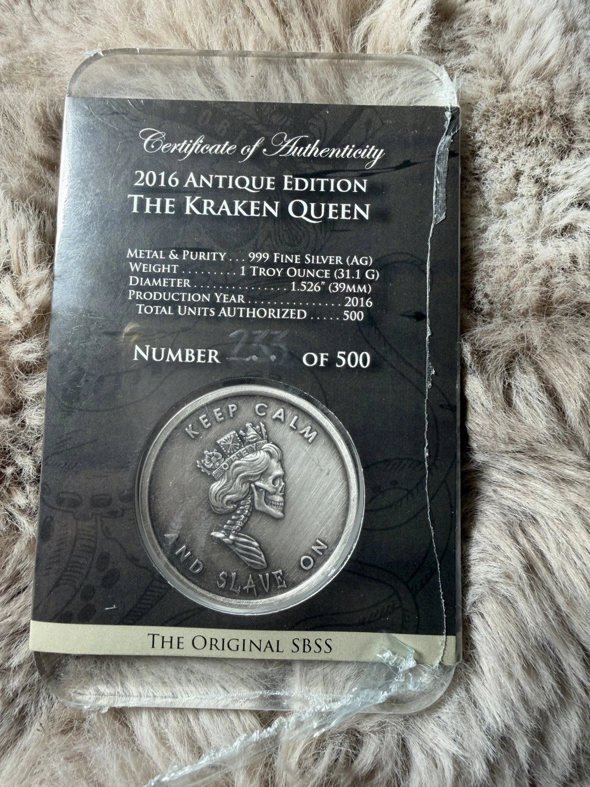 Kraken Queen - The Original Sbss 2016 Antique Edition 233/500