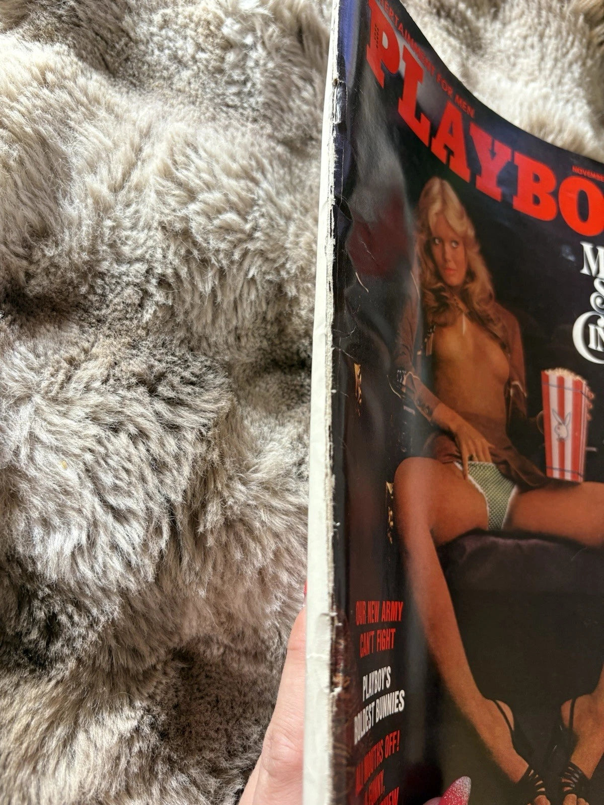 Playboy Magazine November 1975 Vintage - Damage To Cover