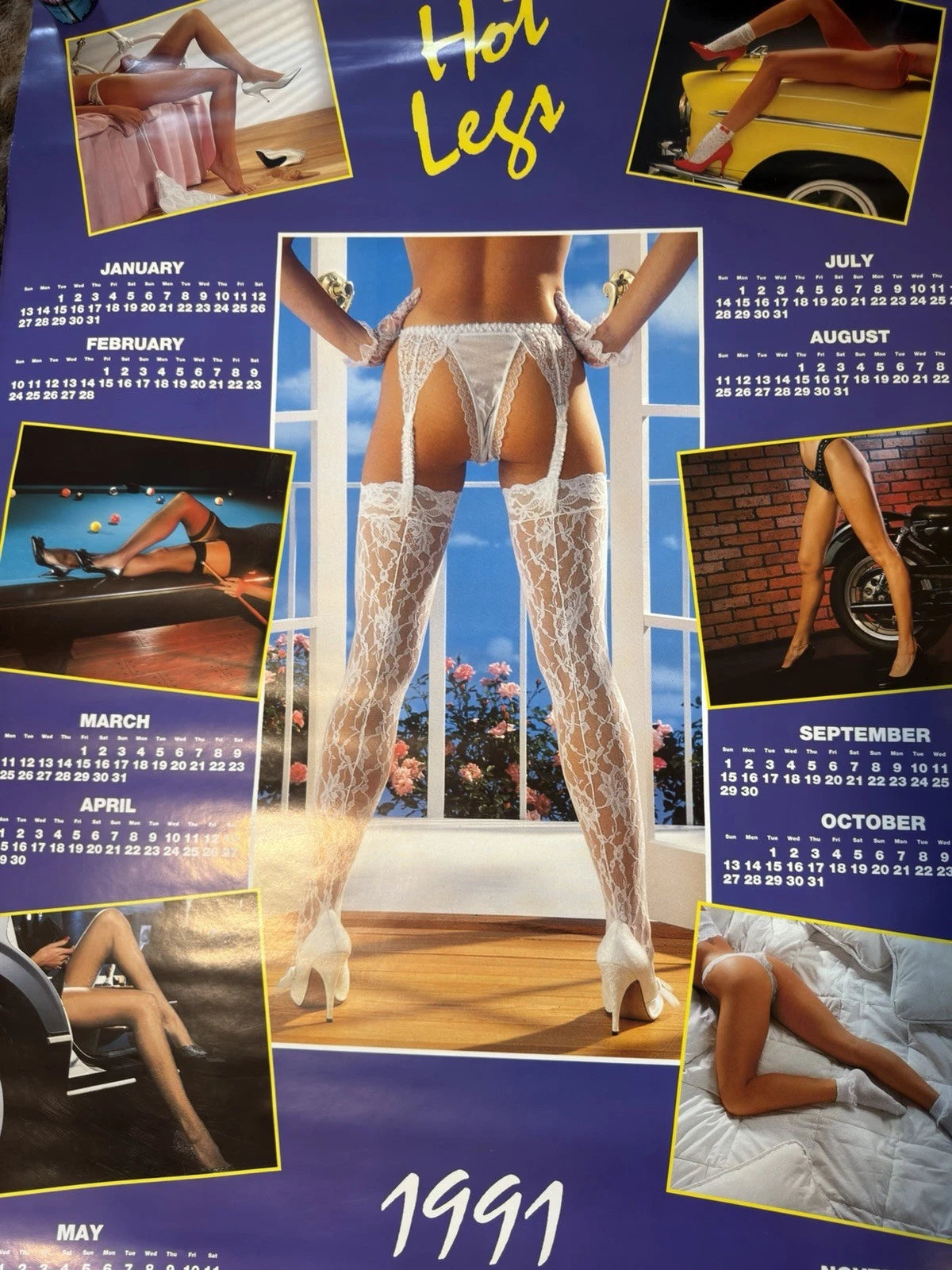 Vintage Poster - Hot Legs - 1991 Calendar