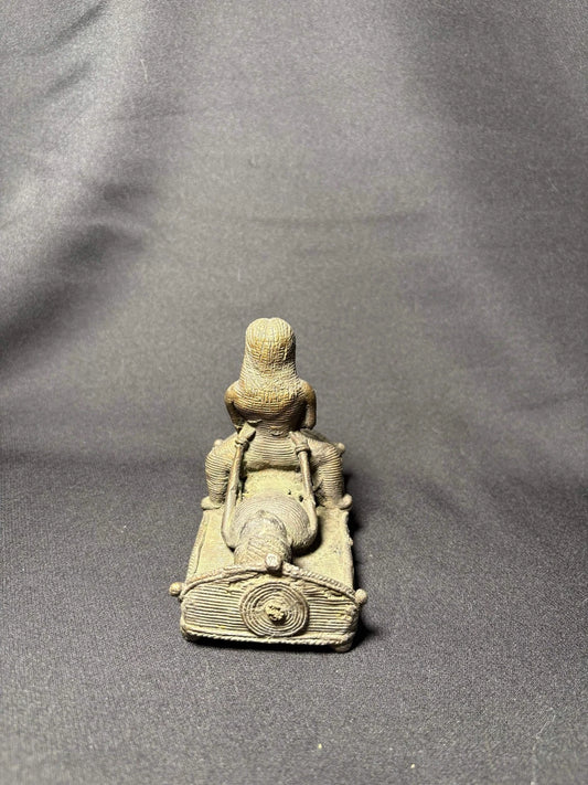 Handcrafted Dhokra Brass Tribal Sculpture - Traditional Indian Lost-Wax Art