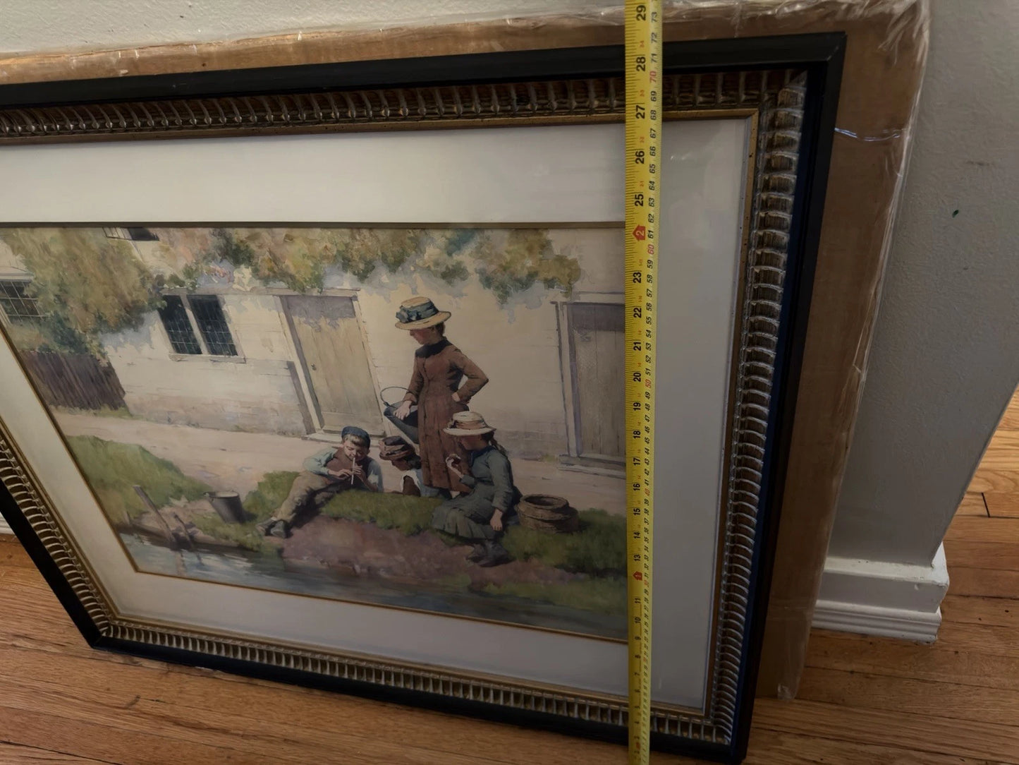 Vintage Alfred Hartley Watercolour Painting – Signed – Framed