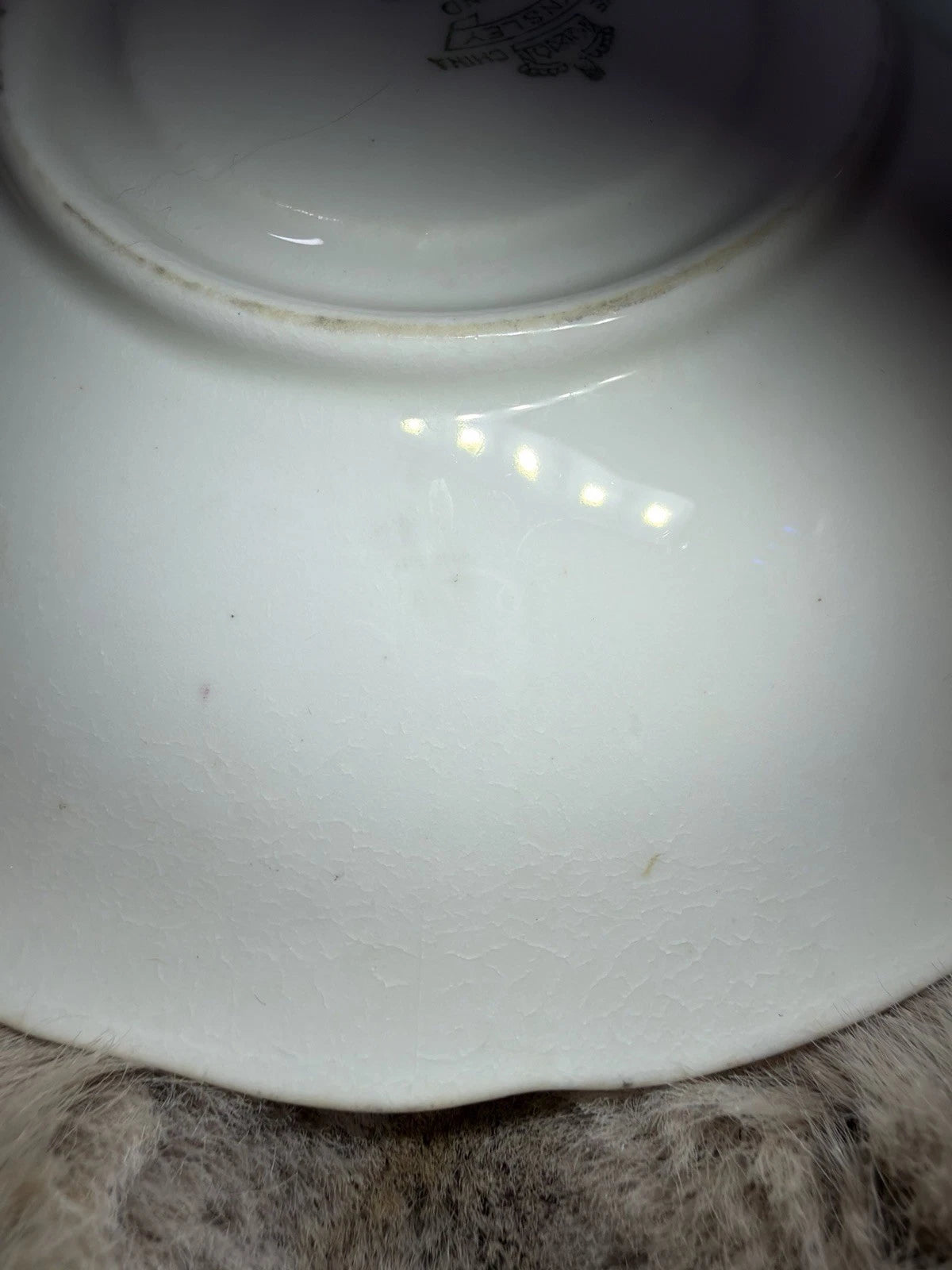 Aynsley Desborough Tea Cup And Saucer - Some Crazing - Pings