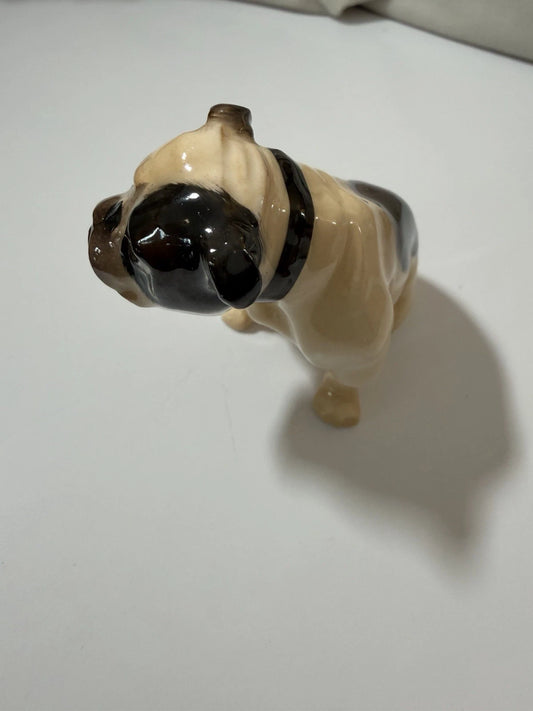 Vintage Royal Doulton K1 porcelain Sitting English bulldog figurine