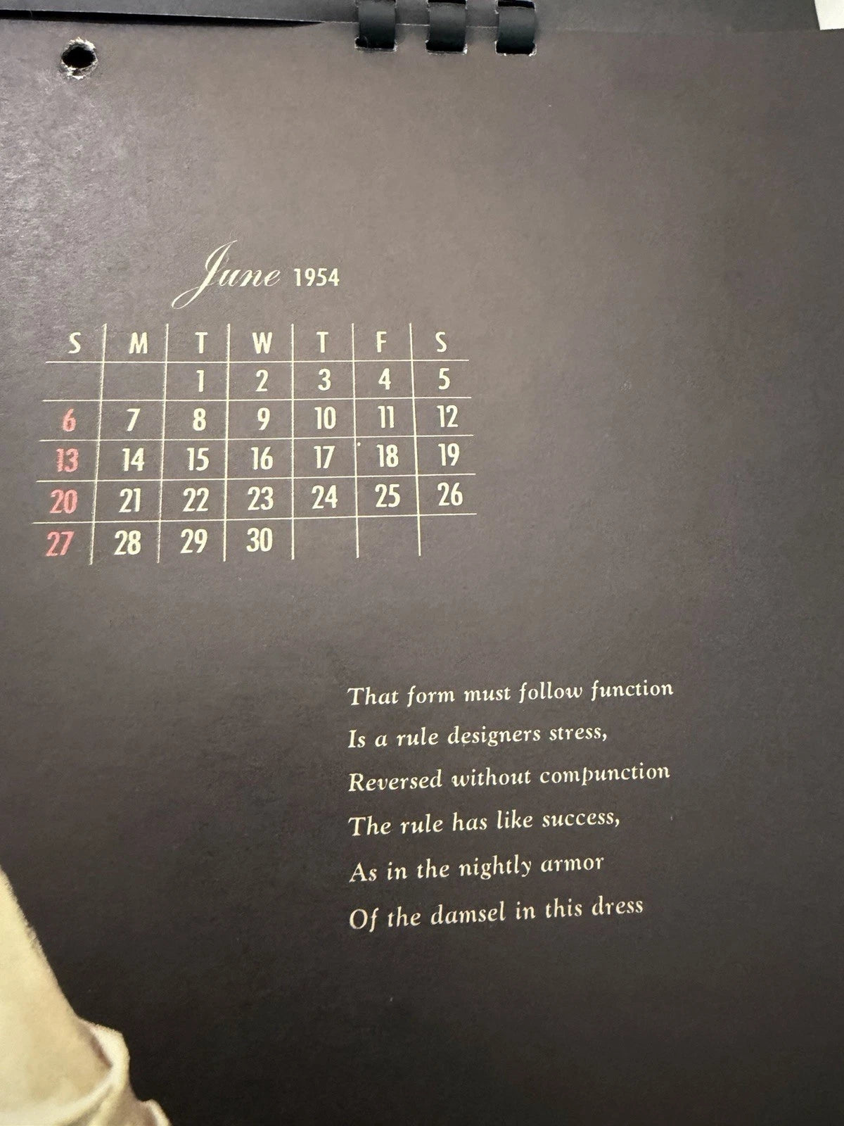 Vintage 1954 Pin-Up Calendar – Ernest Chiriacka – Complete –
