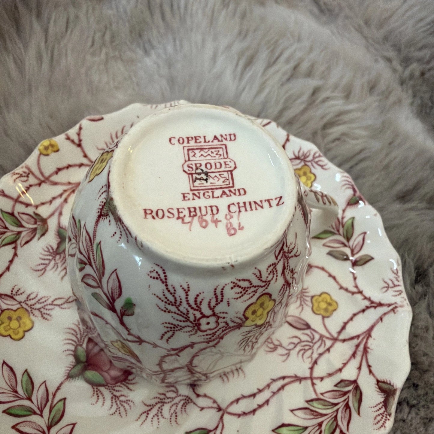 Copeland Spode “Rosebud Chintz” Demi Cup & Saucer Sets x2 - Pings
