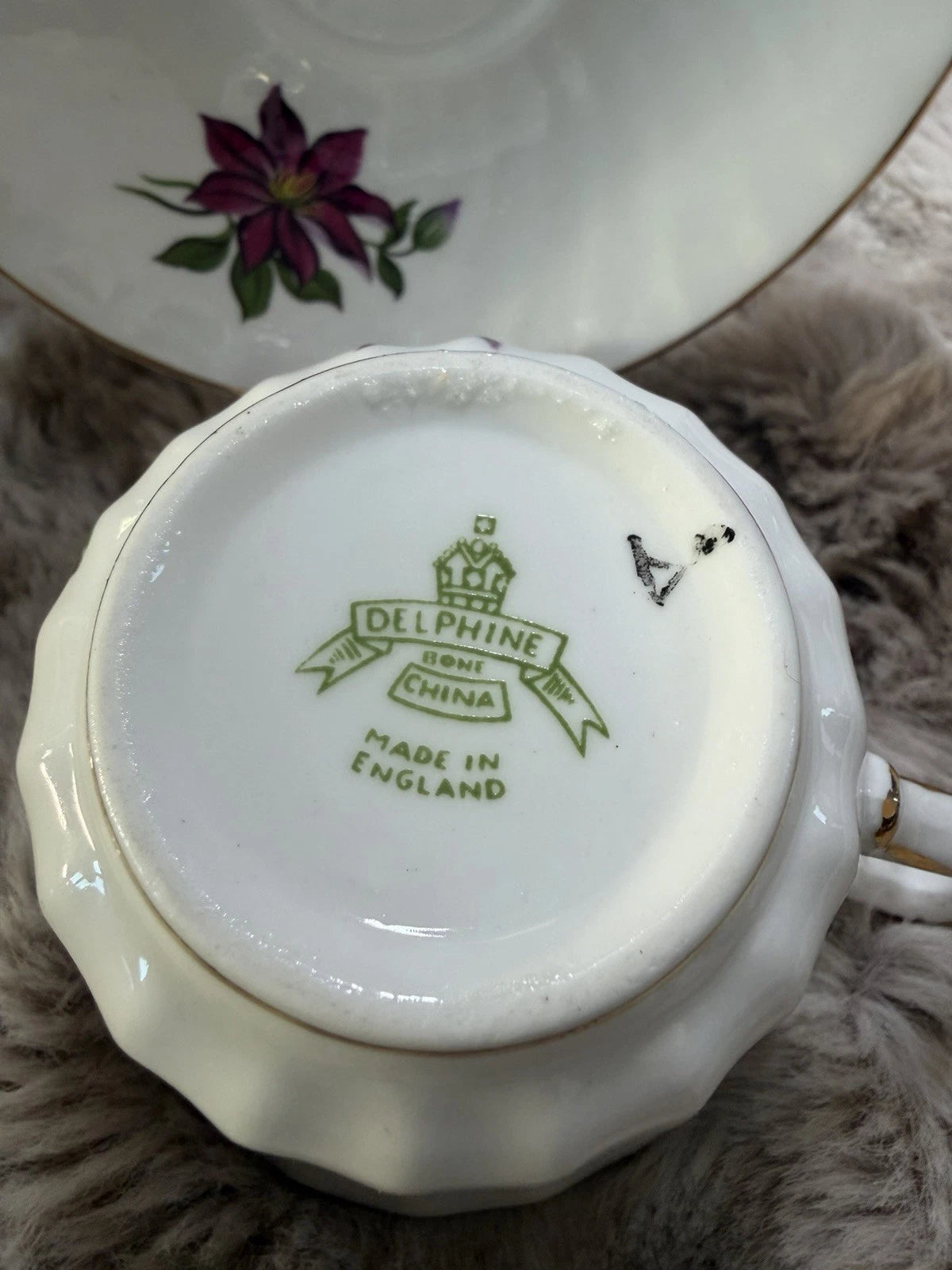 Delphine Teacup And Saucer