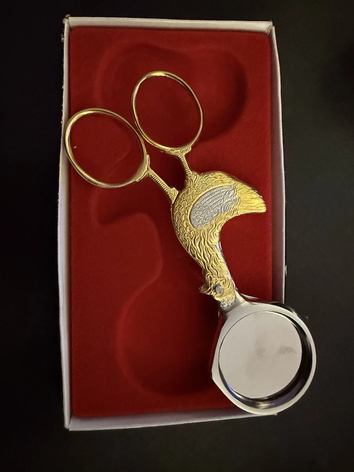 Vintage Trident Egg Shears – German Made – Figural Chicken Design