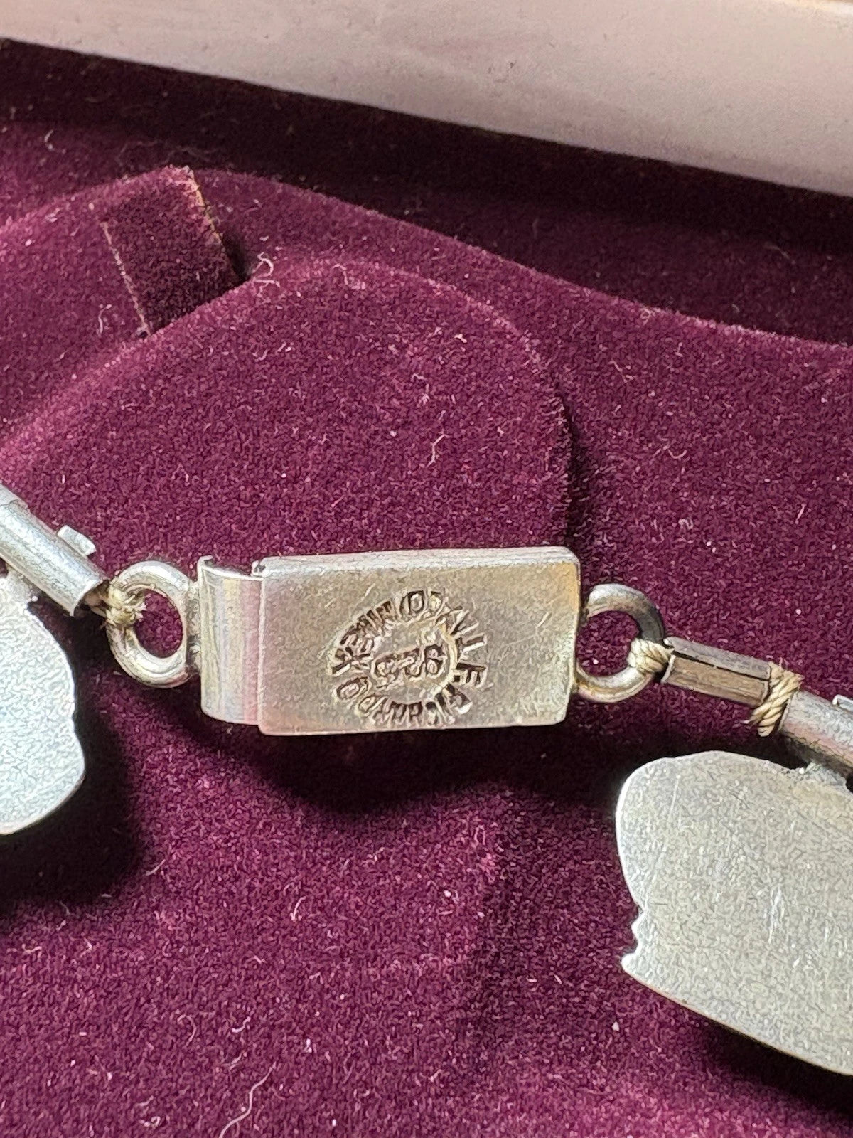 F. Pichardo Taxco Mexico Sterling Silver CROWN LINK Necklace & Bracelet Set 47.1