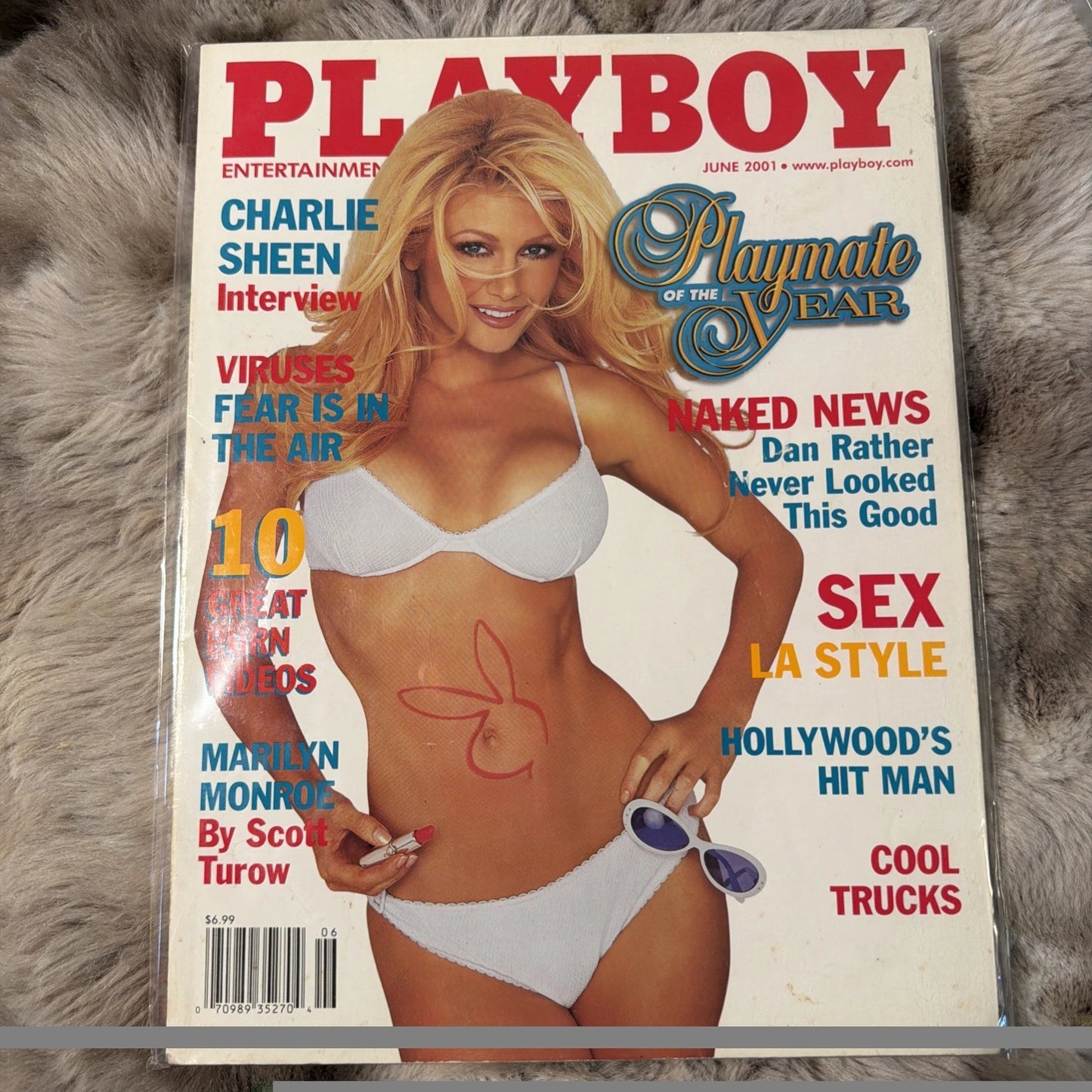Playboy - June 2001 - Playmate of the Year , Charlie Sheen, Marilyn Monroe