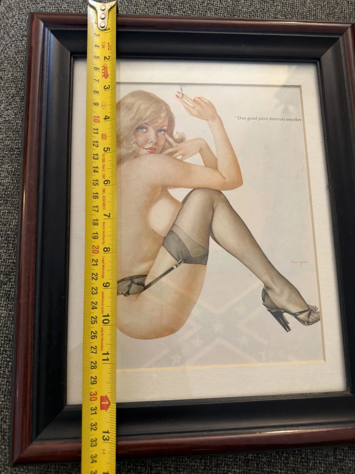 Original Alberto Vargas “Vargas Girl” illustration page taken from Playboy