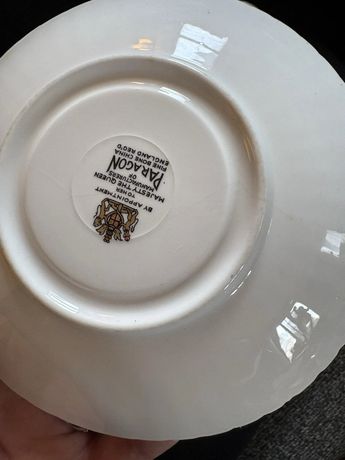 Vintage Paragon Bone China Teacup Saucer Blue Forget Me Not Floral England