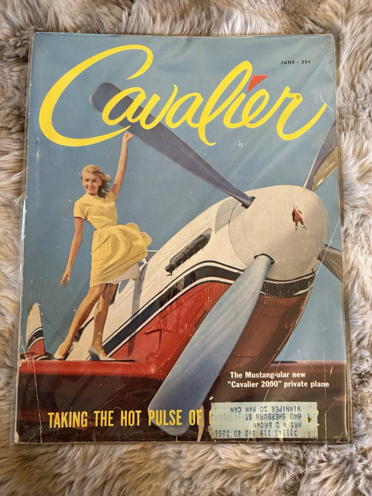 Cavalier June 1962 – Aviation Pin-Up Cover- Vintage High Grade Men’s Magazine
