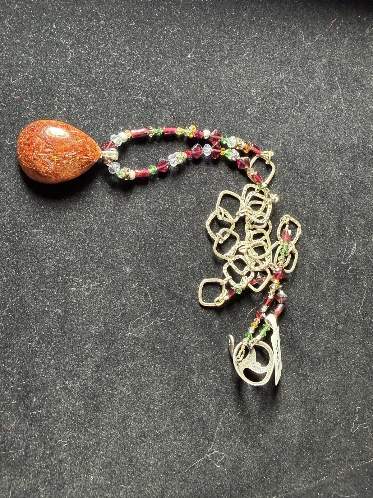 Signed JBB 925 Sterling Silver Artisan Necklace