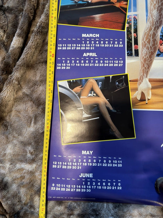 Vintage Poster - Hot Legs - 1991 Calendar