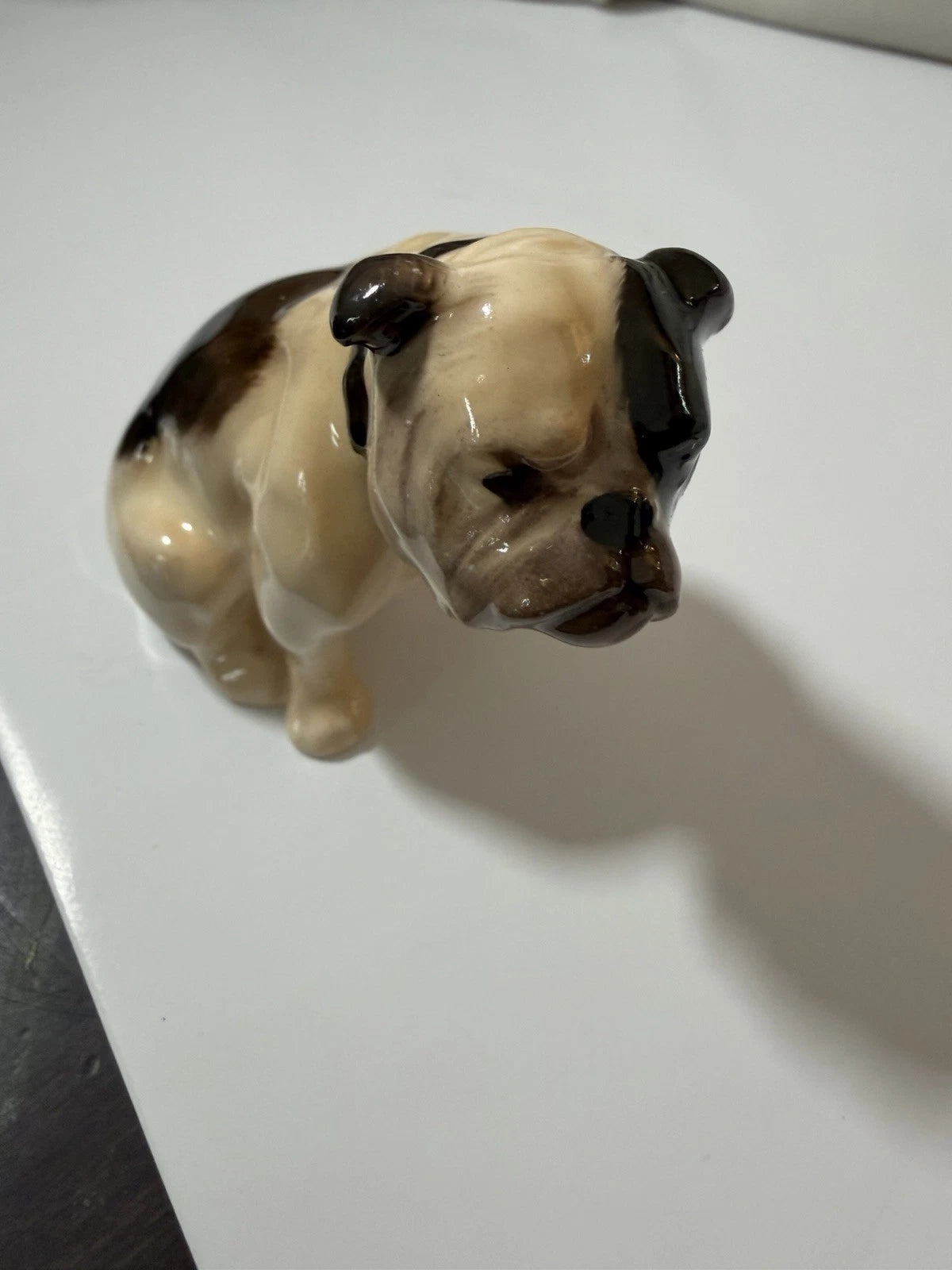 Vintage Royal Doulton K1 porcelain Sitting English bulldog figurine