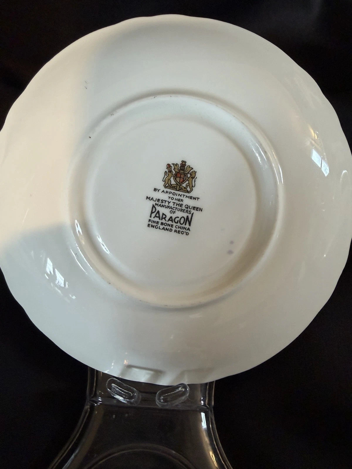 Paragon Fine Bone China Teacup & Saucer Lavender Gold Floral England