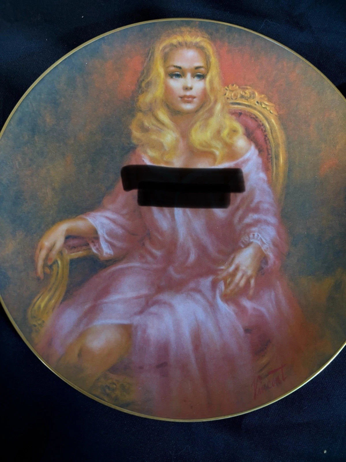 Hackett American Collectors Plate “Heather” Vincent Limited Edition 414/7500