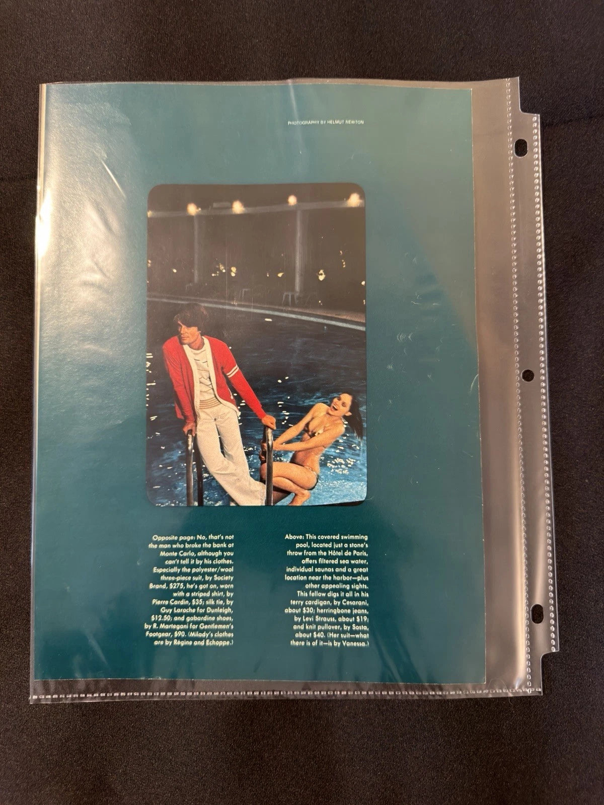 Vintage Original 1970s Playboy Magazine Fashion Editorial – 4 Page Lot