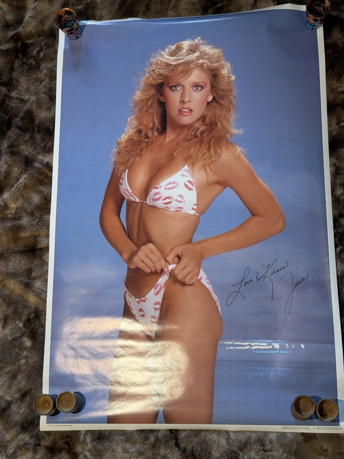 Vintage Pinup Poster - Love And Kisses Jannis