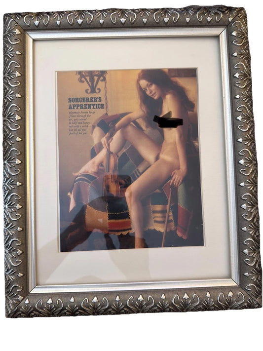 Framed Vintage Playboy “Sorcerer’s Apprentice” – Bonnie Large
