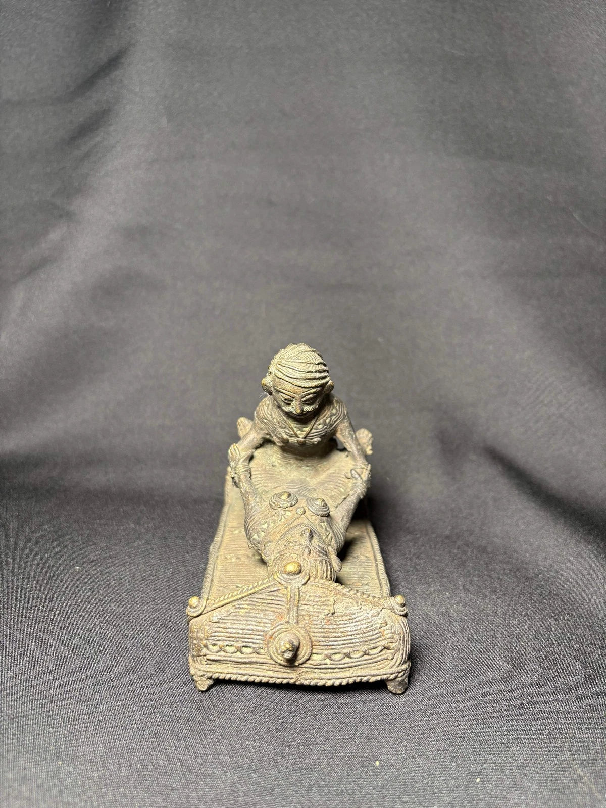 Handcrafted Dhokra Brass Tribal Sculpture - Traditional Indian Lost-Wax Art