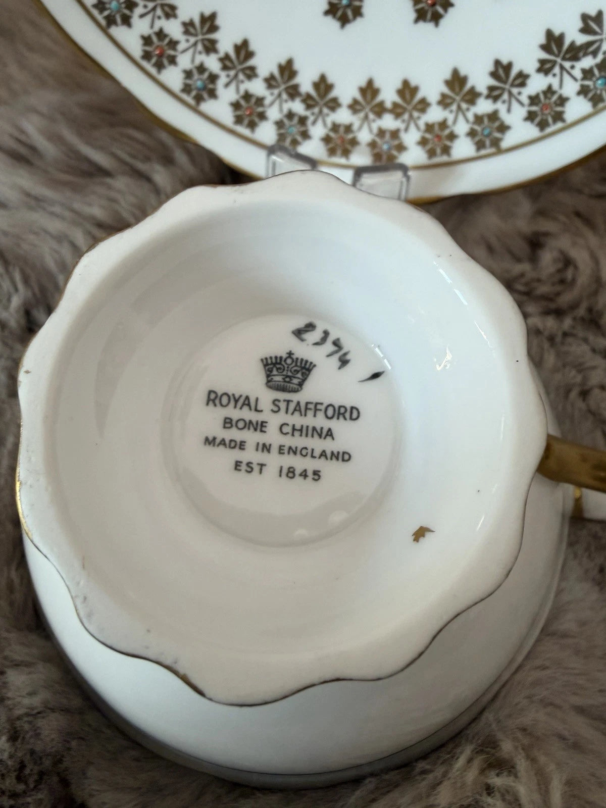 Royal Stafford Teacup And Saucer - Pings