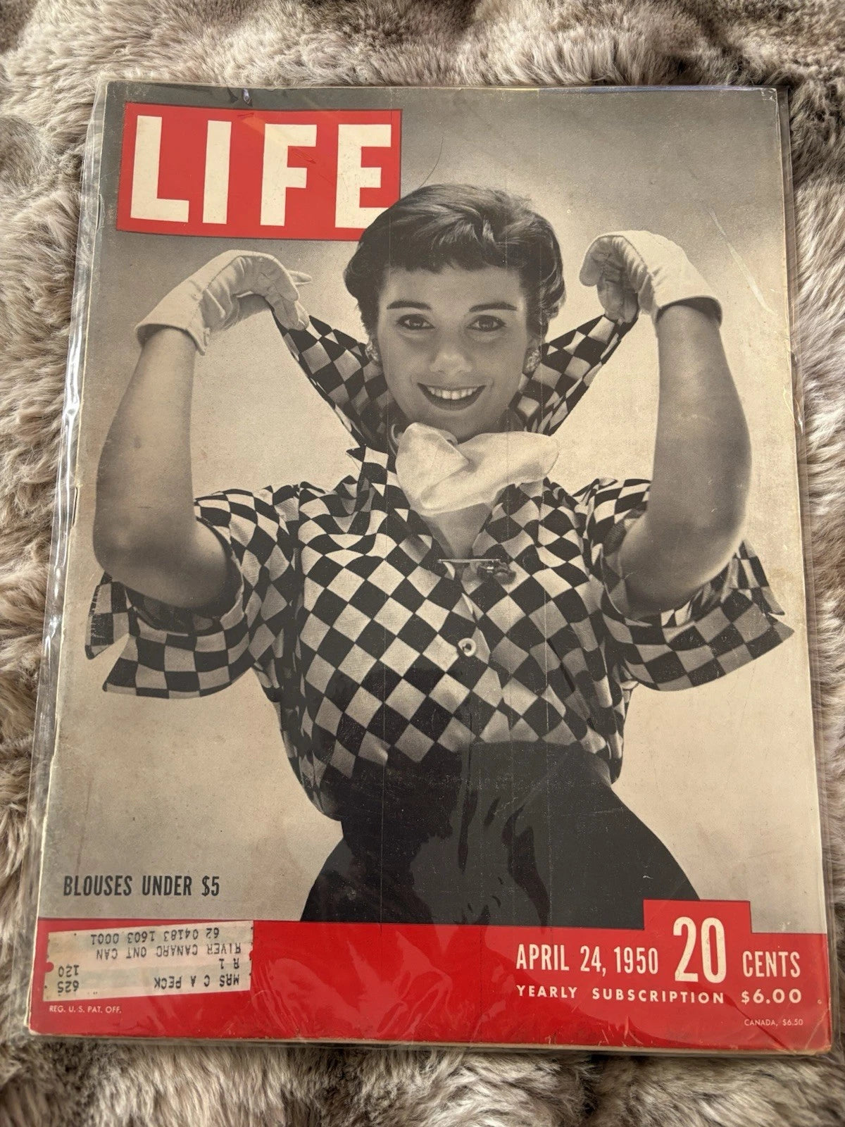 LIFE Magazine April 24 1950 | Fashion Cover | Blouses Under $5