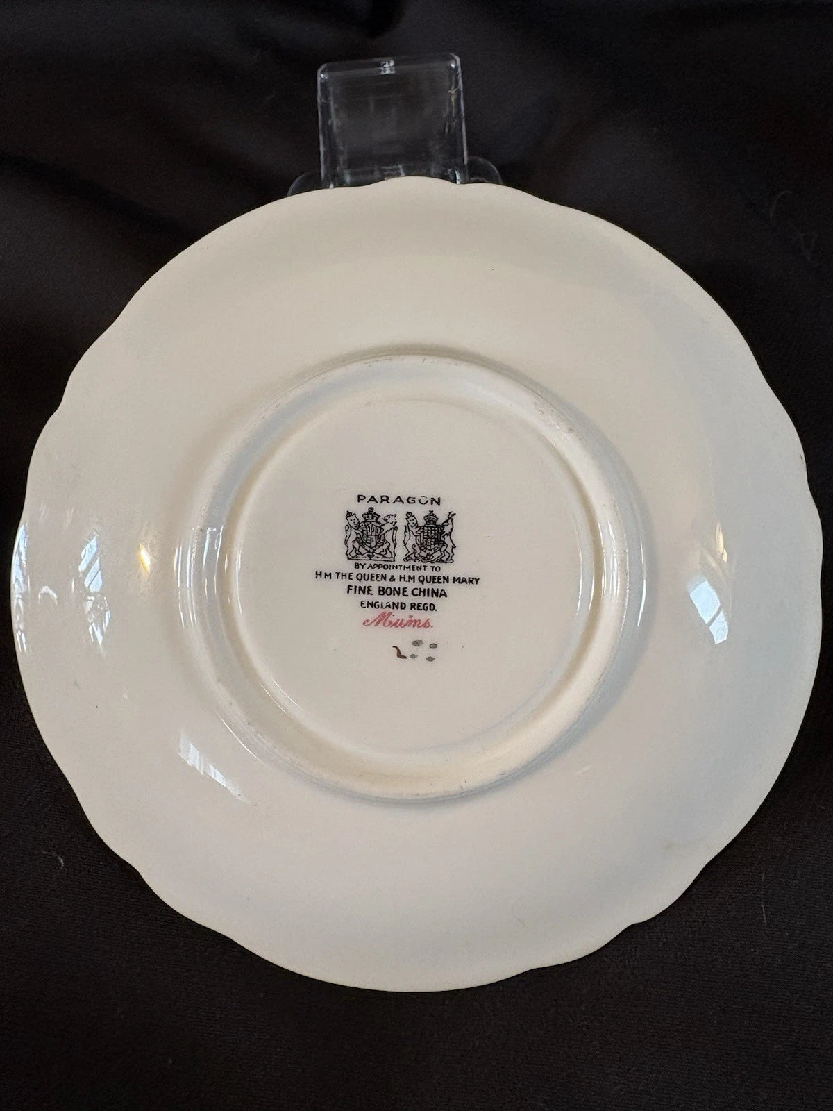 Vintage Double Warrant Paragon Mums Tea Cup & Saucer, Chrysanthemum flowers 1940