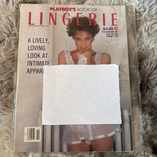 PLAYBOY'S BOOK of LINGERIE November/December 1988 Special Edition Men's Magazine