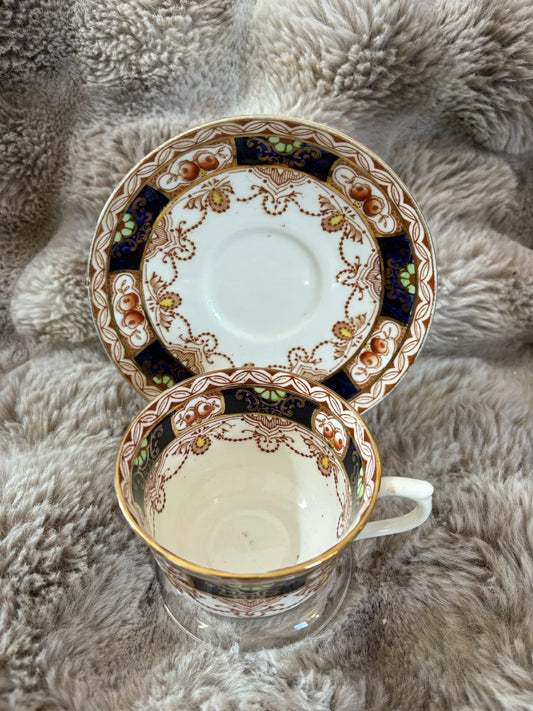 Colclough China Teacup & Saucer – Blue & Gold Imari Style – English - Pings