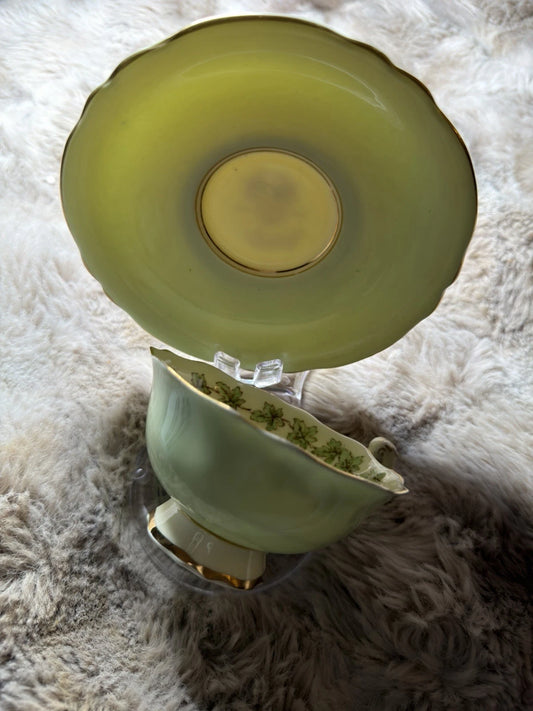 Royal Warrant Paragon Patriotic Series - Mint Green Teacup & Saucer - Pings