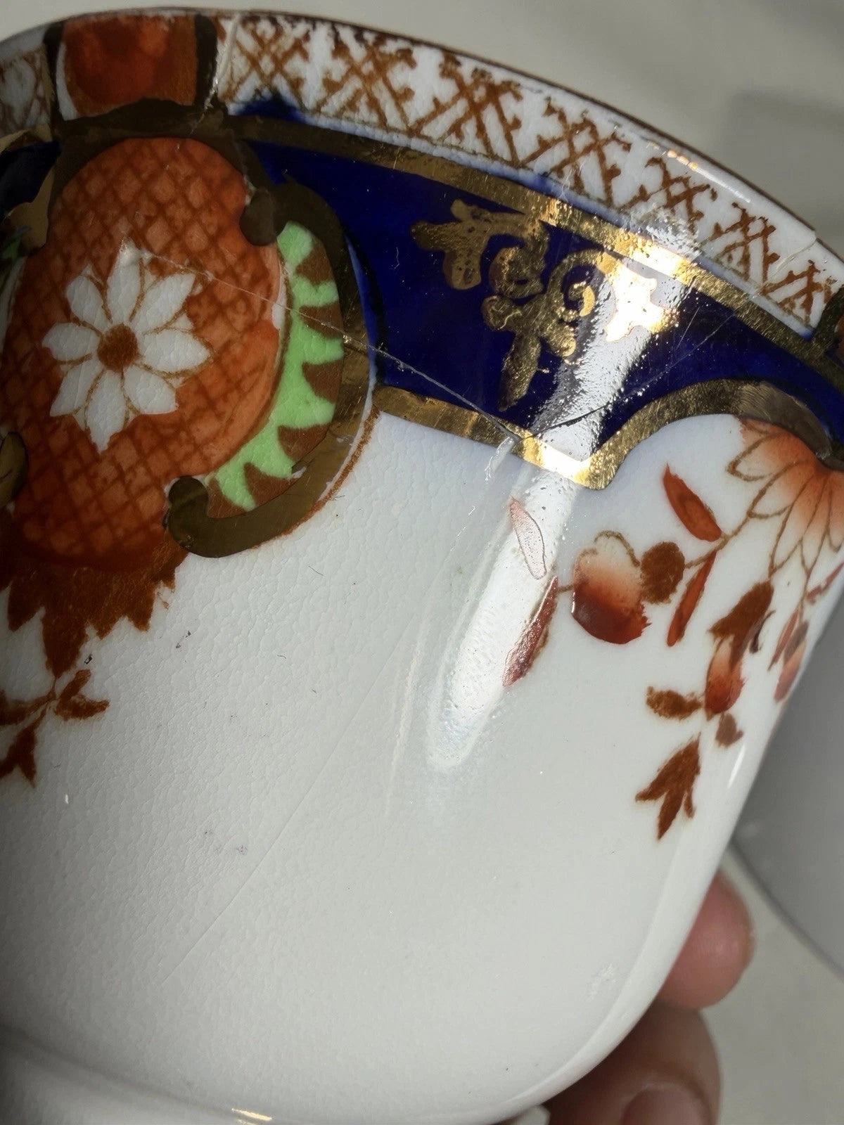 Royal Albert heirloom cup saucer - Cracked And Crazing Visible - No Pings