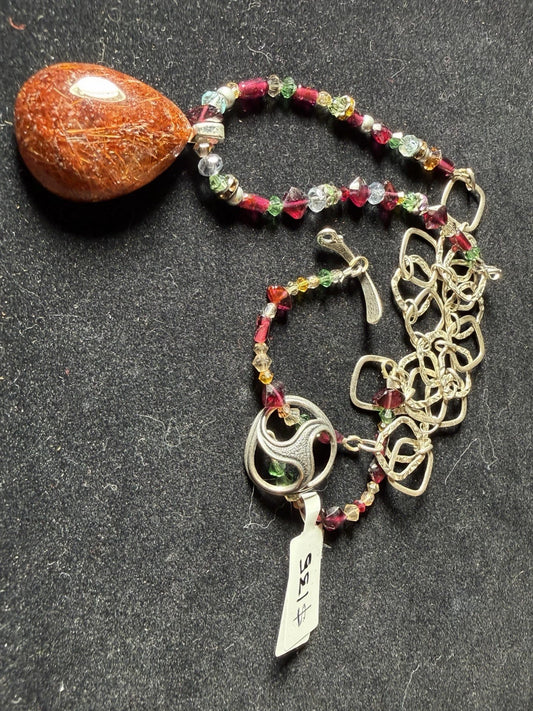 Signed JBB 925 Sterling Silver Artisan Necklace