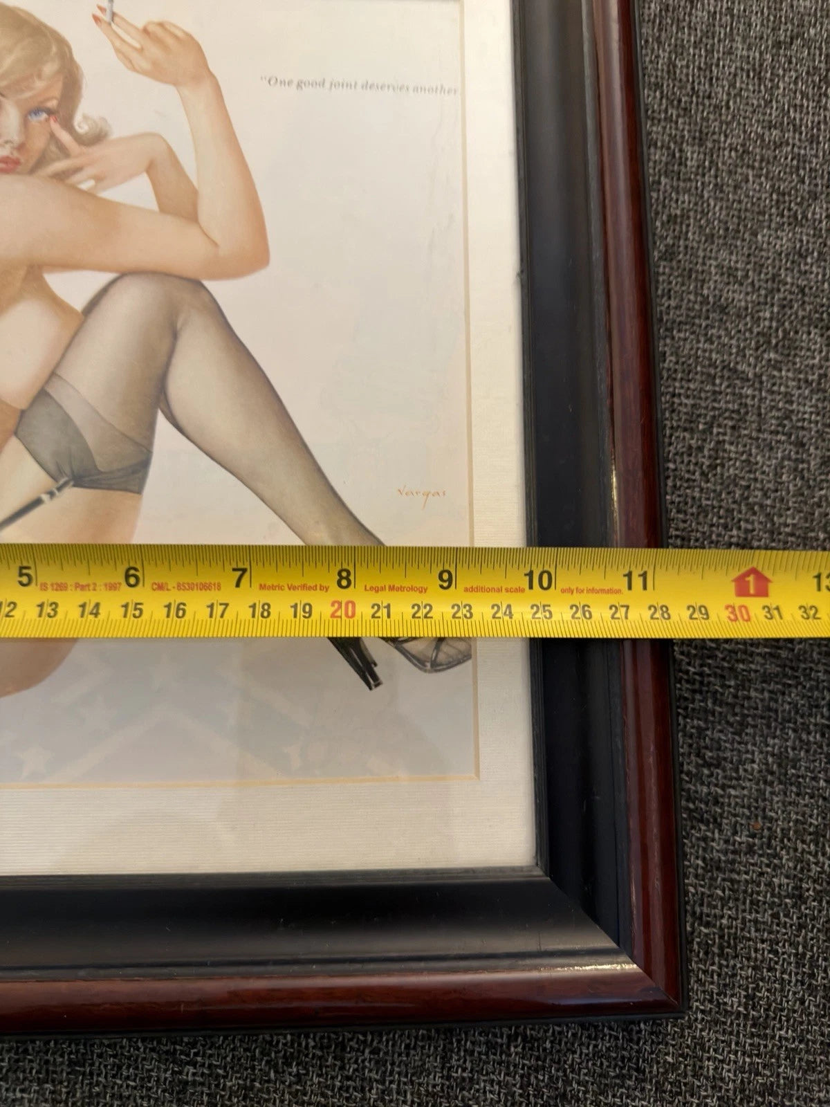 Original Alberto Vargas “Vargas Girl” illustration page taken from Playboy