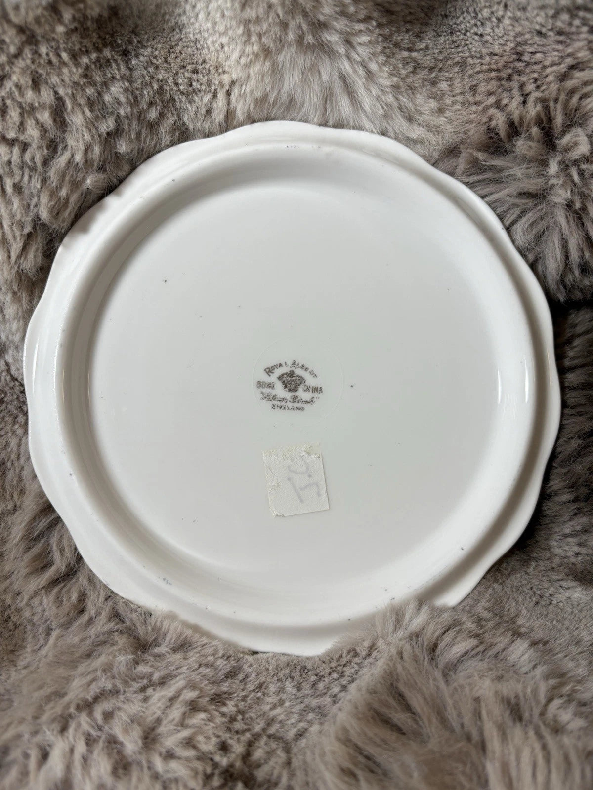 Royal Albert Silver Birch Teapot & Trivet/Stand –Bone China England-crack/chip