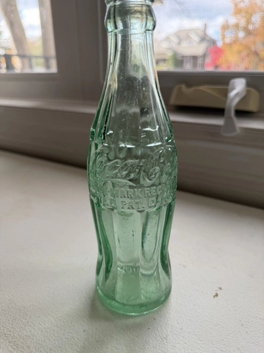 Vintage Coca-Cola Bottle – 6.5 oz – Detroit, Michigan – Green Glass