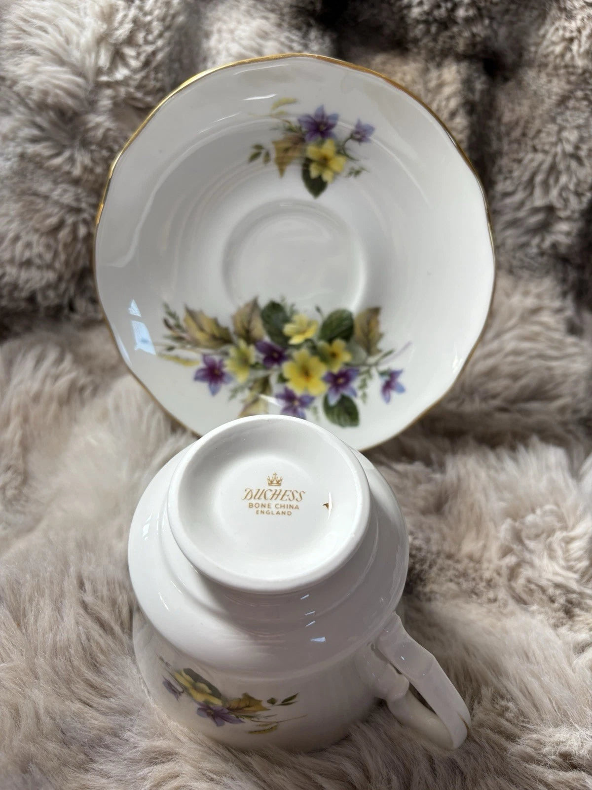 Duchess Bone China Tea Cup & Saucer - Pings