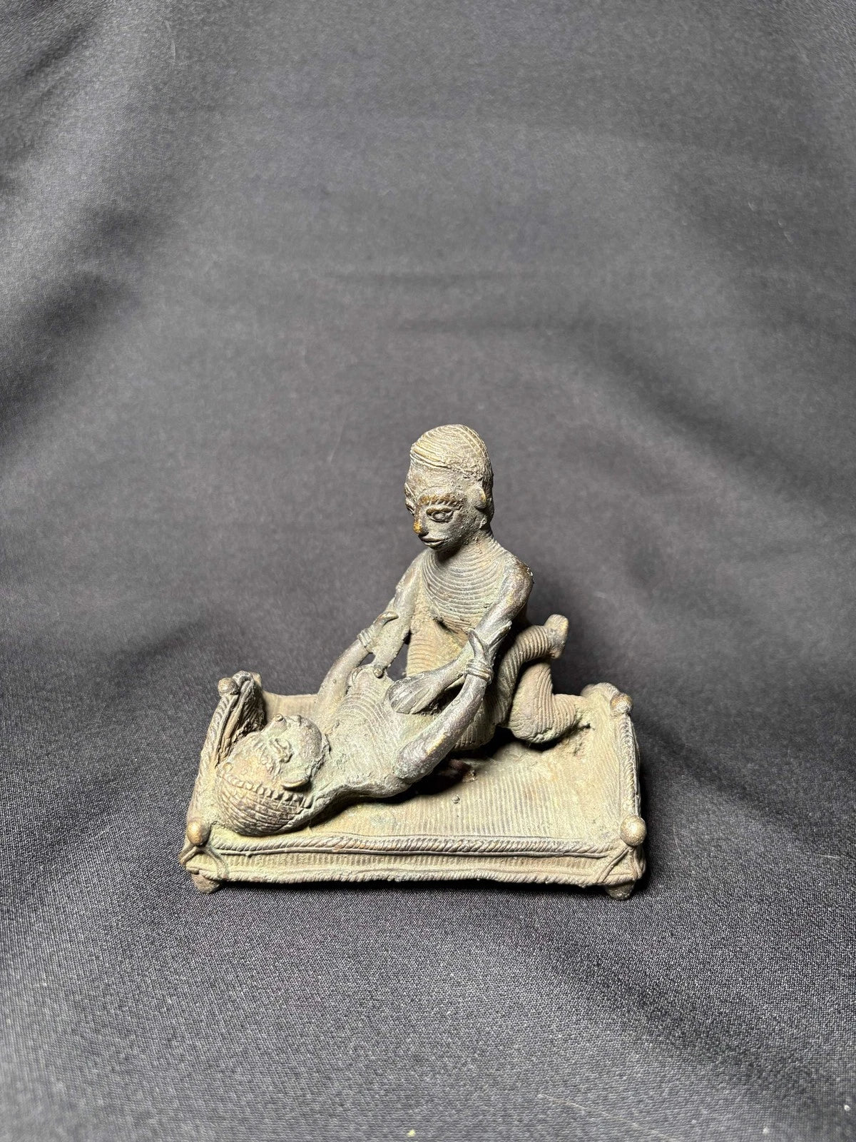 Handcrafted Dhokra Brass Tribal Sculpture - Traditional Indian Lost-Wax Art