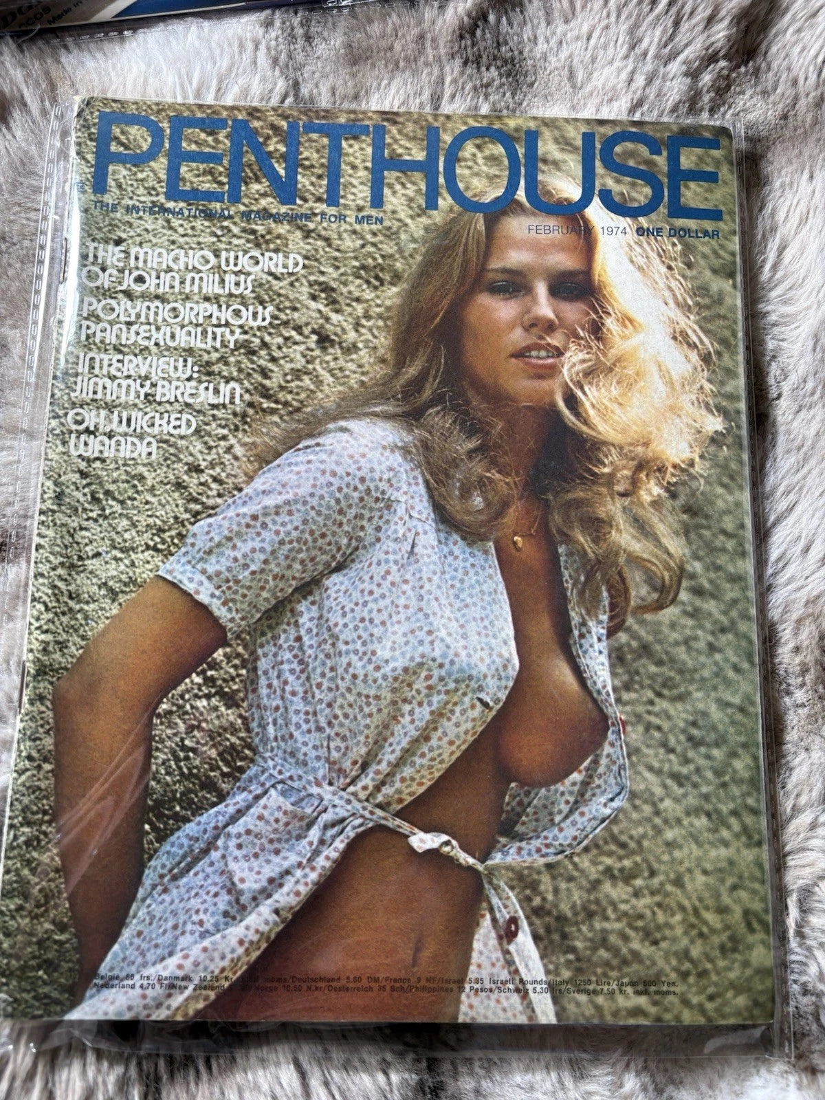 PENTHOUSE MAGAZINE FEBRUARY 1974 WITH CENTERFOLD