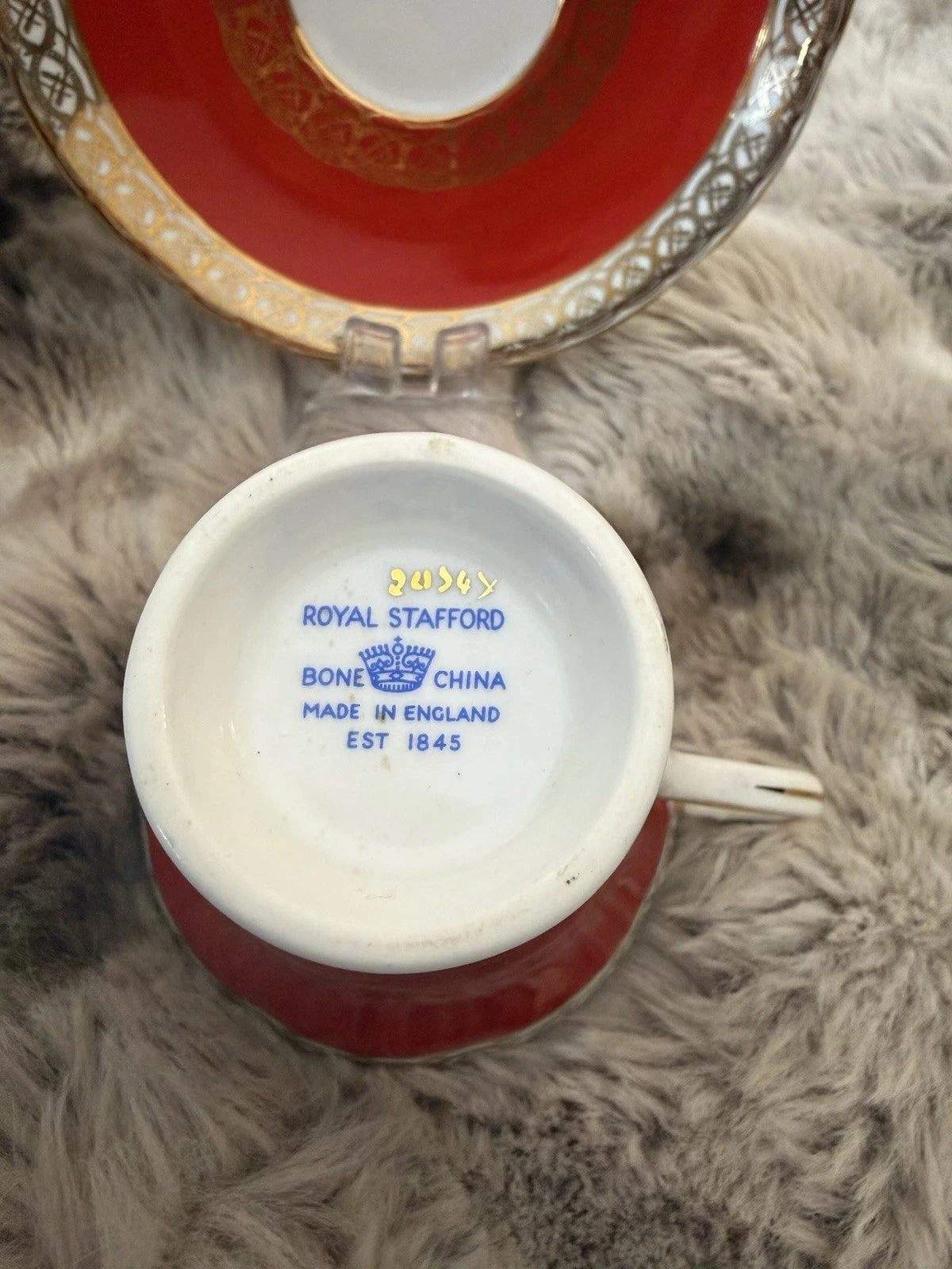 Royal Stafford Teacup And Saucer - Pings