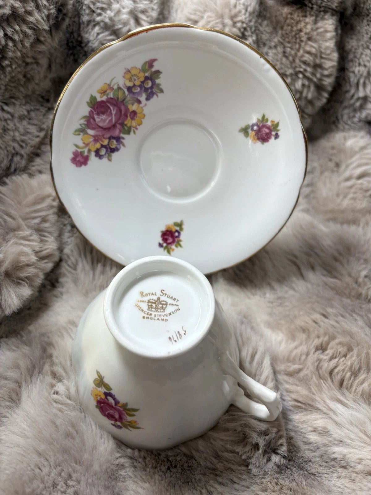 Royal Stuart Bone China Cup & Saucer - Chip In Saucer