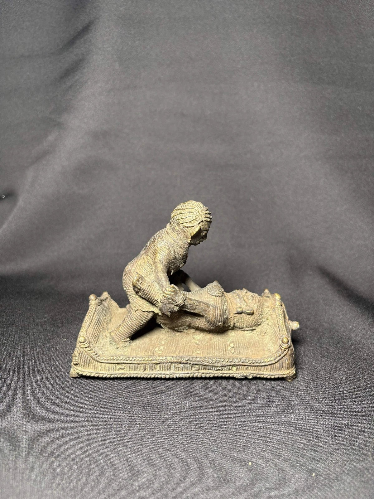Handcrafted Dhokra Brass Tribal Sculpture - Traditional Indian Lost-Wax Art