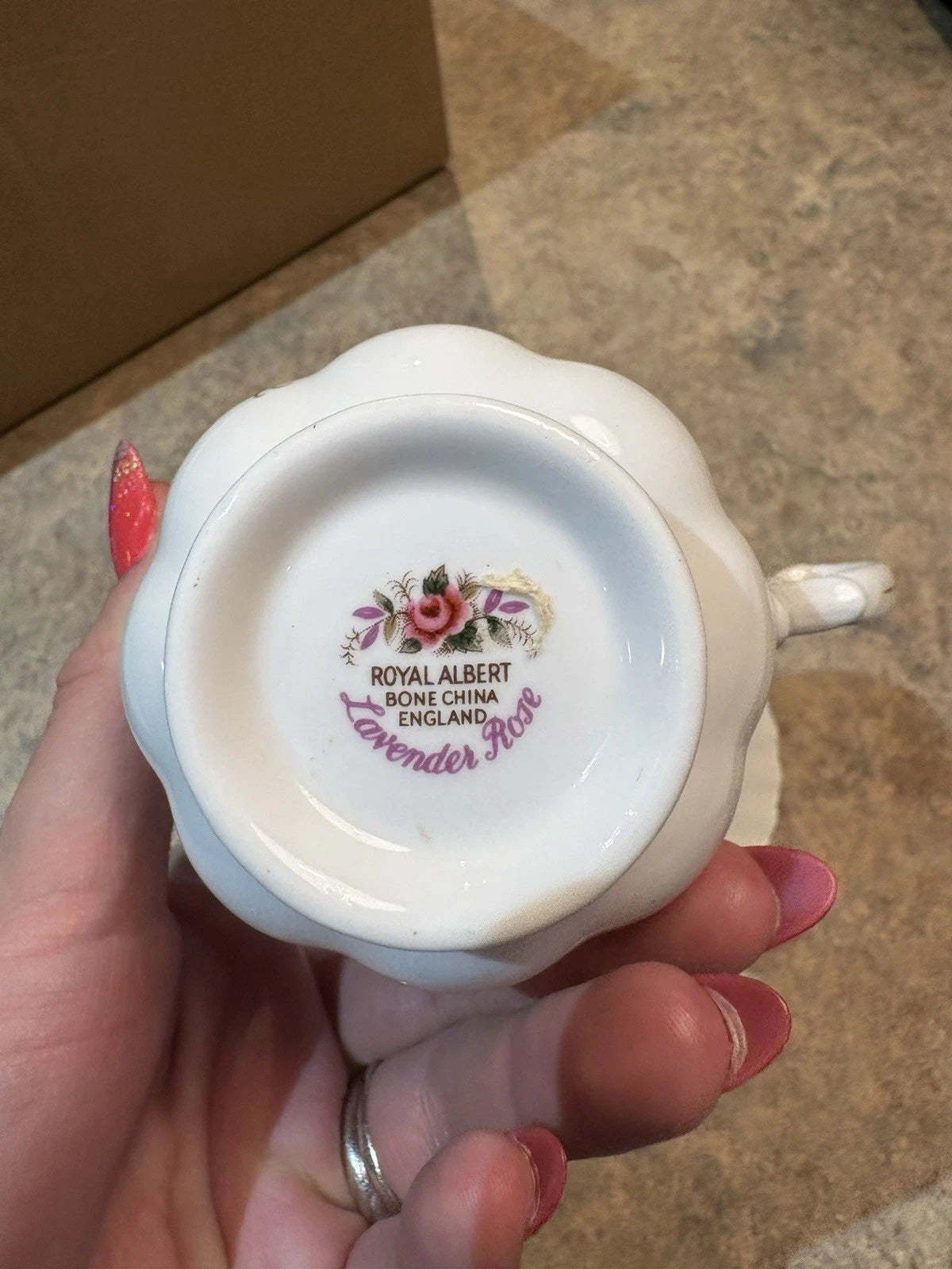 Royal Albert “Lavender Rose” Teacup & Saucer Set